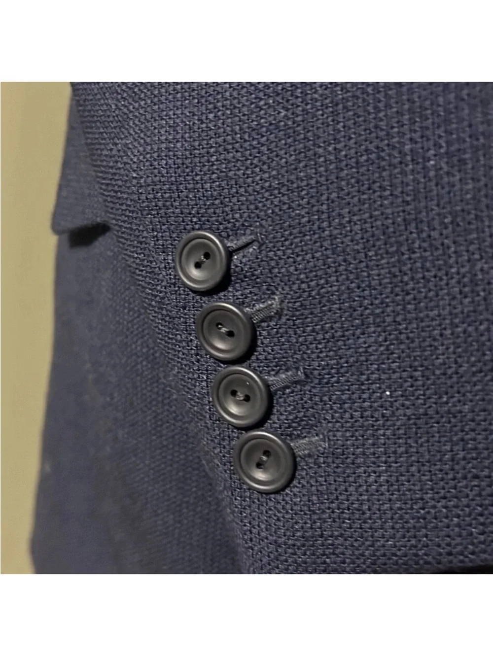 Huntsman Savile Row Bespoke Navy Blazer | 38R | 1-Button | Handcrafted Luxury - Picture 3 of 11